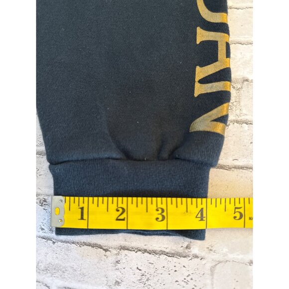 Air Jordan Nike Mens Full-Zip Hoodie Black W/ Gold Logo & Sleeve Print L - Picture 12 of 12